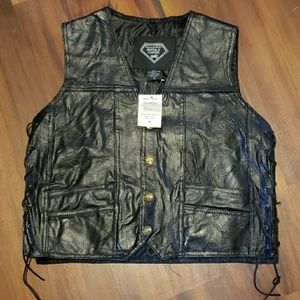 Leather Biker Vest